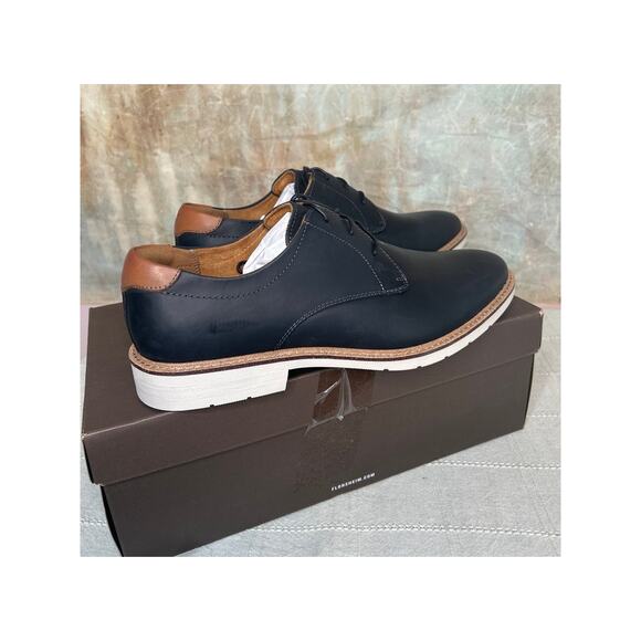 Florsheim Highpoint 11784 Men\'s Black Leather Plain Toe Oxford Casual Sz 10.5 M main image 11
